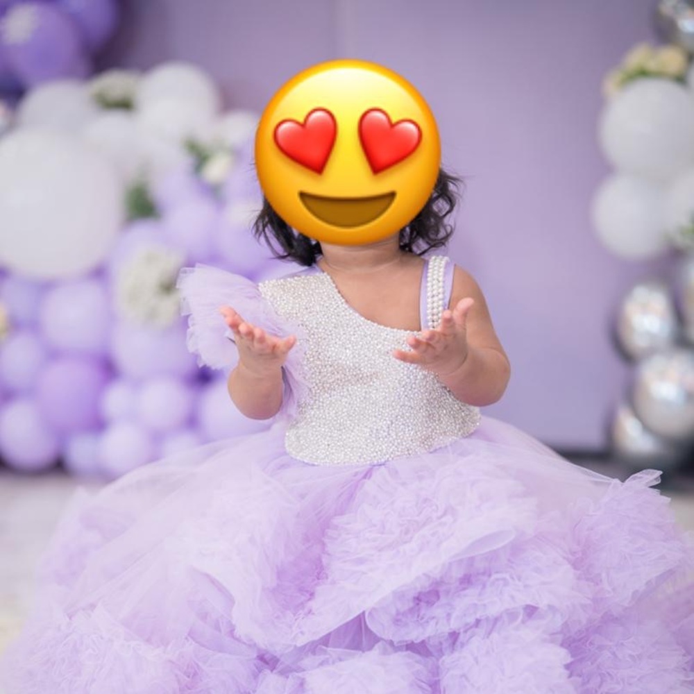 Flower girl/couture dress for 1yr old. Perfect first 1st birthday.